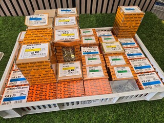 Schroeven diverse maten ca 30 Dozen HECO-FIX plus, partij